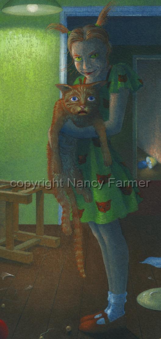 Bad Bad Pussy: painting and artwork by Nancy Farmer