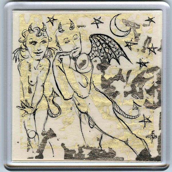 Demons in a Coaster 13 - art under your coffee