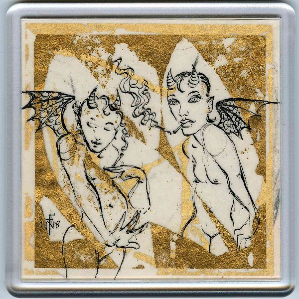 Demons in a Coaster 18 - art under your coffee