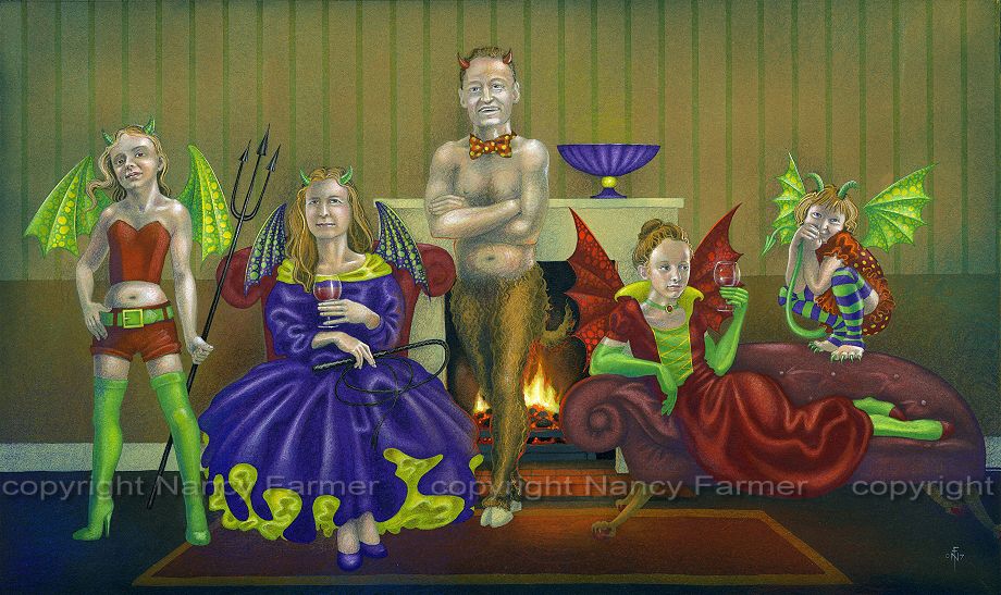 Dukes of Hell - commissioned artwork by Nancy Farmer